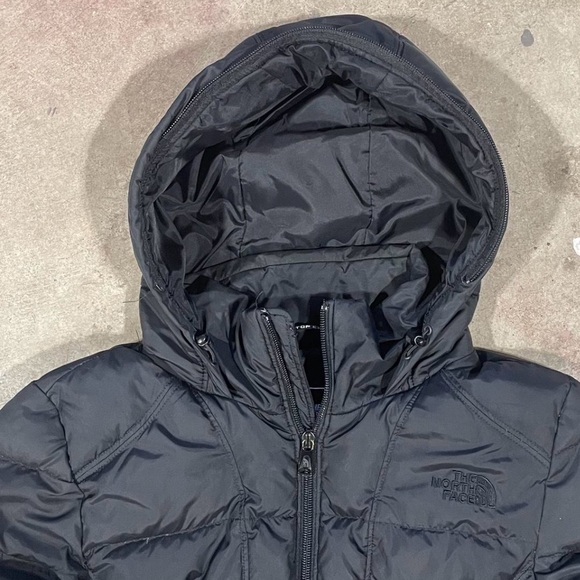 The North Face 600 Down Jacket Women’s Medium Black Puffer Hooded Winter Coat - Picture 3 of 7